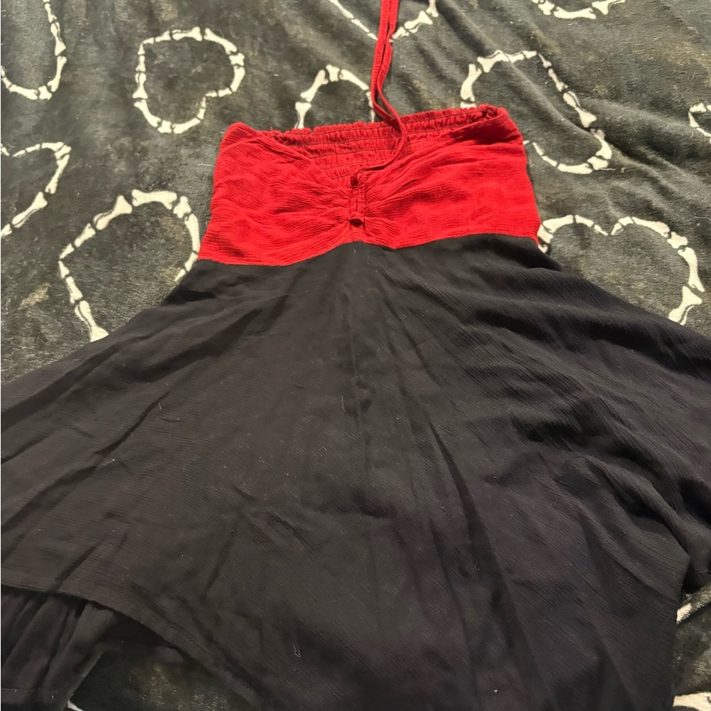 Red and Black Halter dress or top